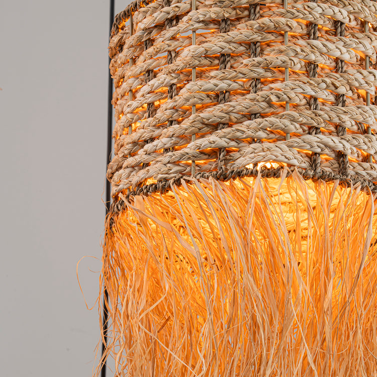 Amber 6-Light Hanging Cluster Pendant Coastal Chandelier