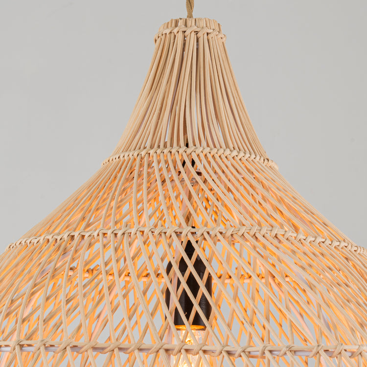 Grande Serenity Large Rattan Pendant Light Coastal Interior Ceiling Hanging Light