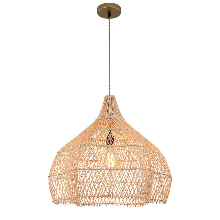 Grande Serenity Large Rattan Pendant Light Coastal Interior Ceiling Hanging Light