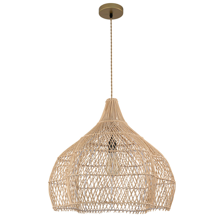 Grande Serenity Large Rattan Pendant Light Coastal Interior Ceiling Hanging Light