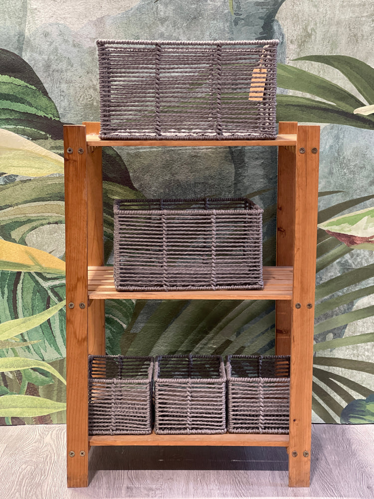 ELE LIGHT & DECOR Woven Storage Baskets for Organizing Pantry Bin Set of 5