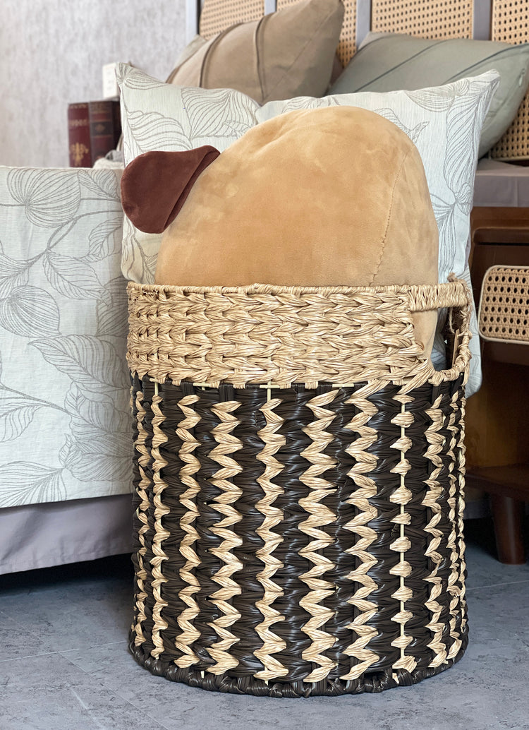 ELE LIGHT & DECOR Coastal Seagrass Basket Storage