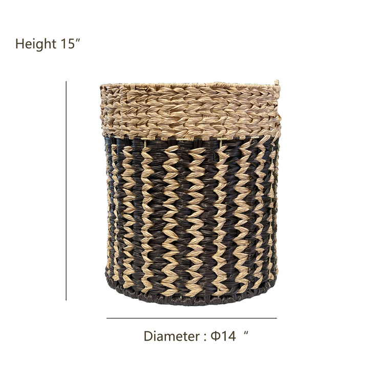 ELE LIGHT & DECOR Coastal Seagrass Basket Storage