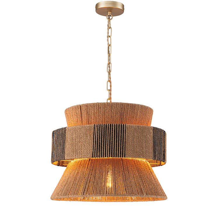 Lennox 4-Light 3-Tier Coastal Chandelier Brass Finish