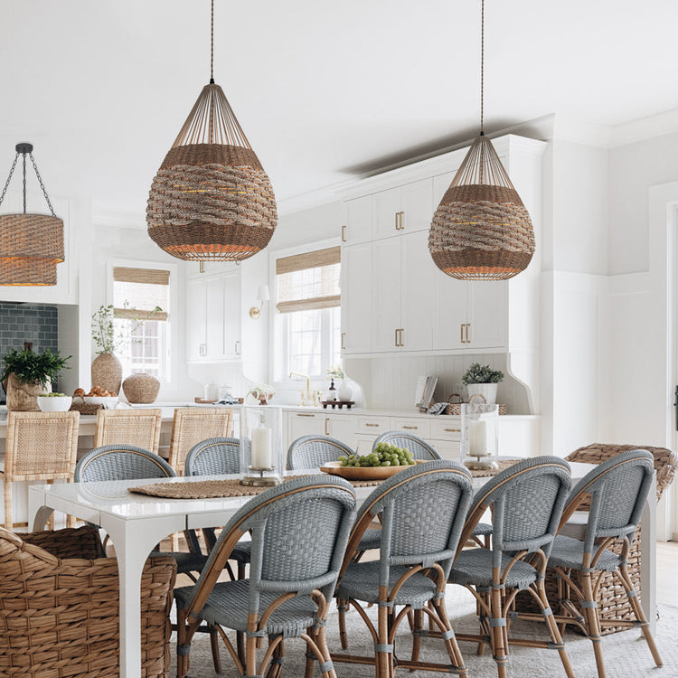 Palma 1-Light Two Tone Teardrop Pendant Light