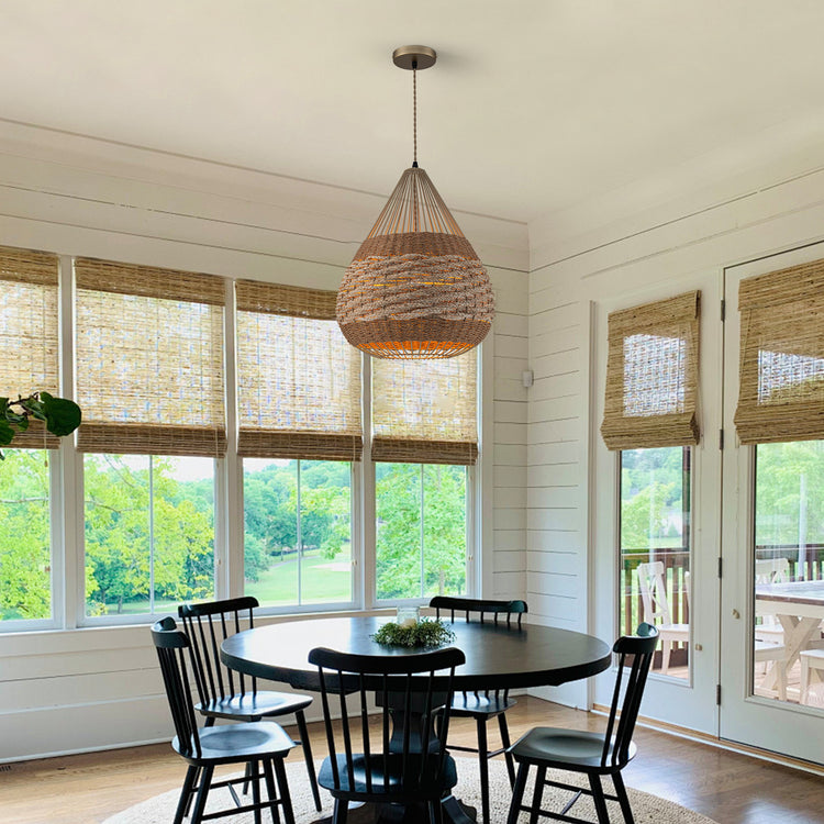 Palma 1-Light Two Tone Teardrop Pendant Light