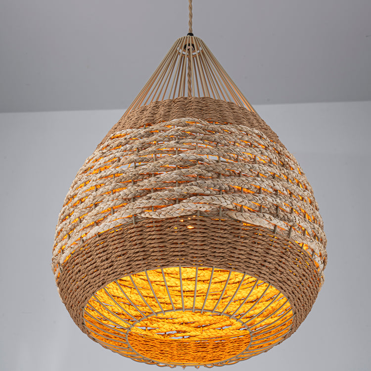 Palma 1-Light Two Tone Teardrop Pendant Light