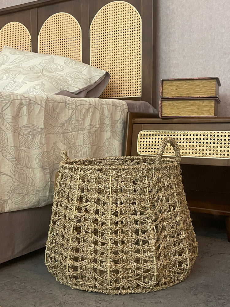 ELE LIGHT & DECOR Boho Decorative Woven Storage Baskets with Handles