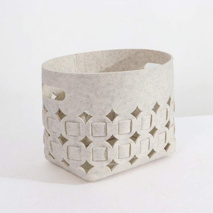 Storage Basket Bin with Built-in Handles Set of 3