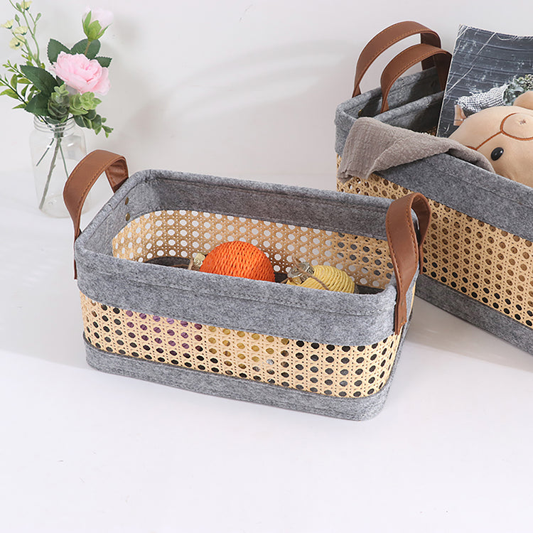 Bohemian Storage Basket for Shelves Set of 3