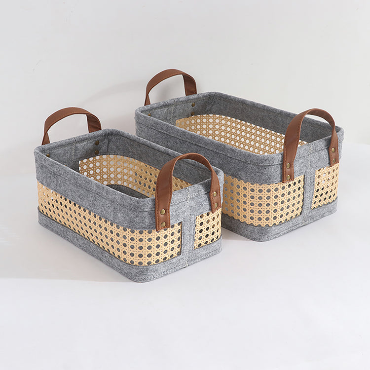 Bohemian Storage Basket for Shelves Set of 3