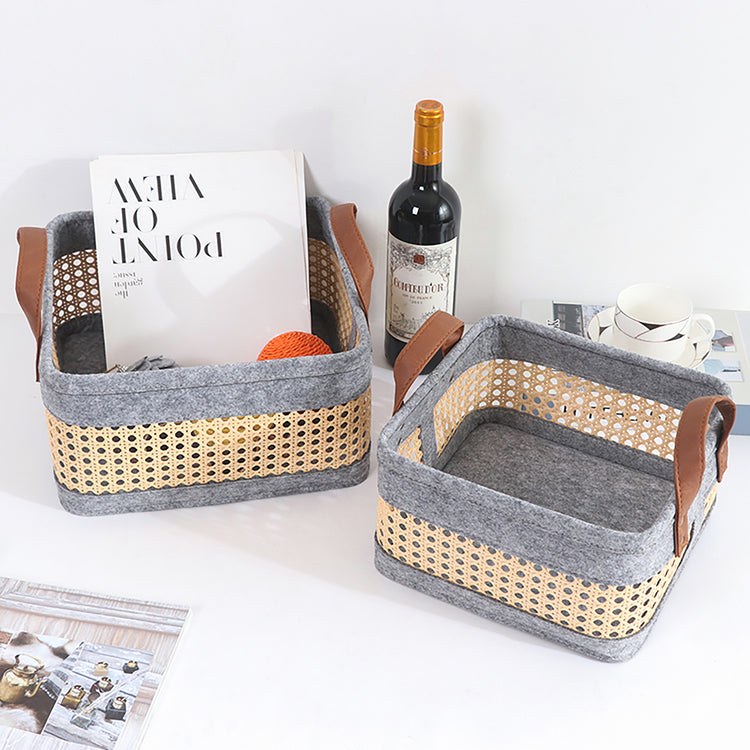 Bohemian Storage Basket for Shelves Set of 3