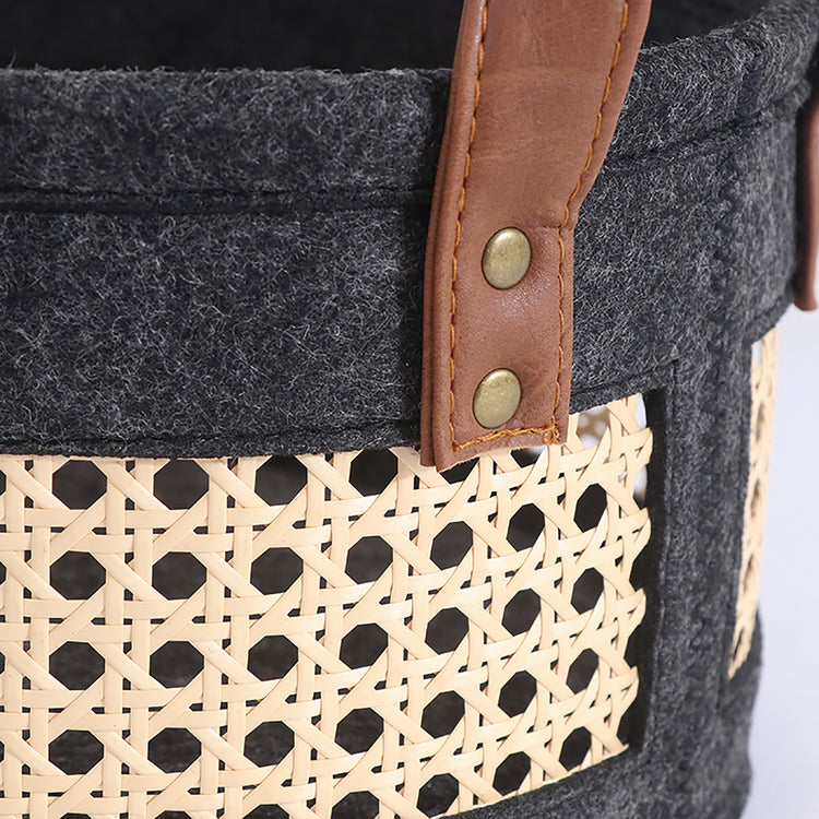 Coastal Storage Basket for Shelves Set of 3