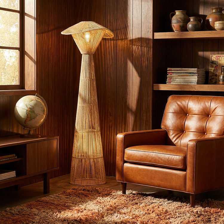 Elara Open-Concept Rattan Lighting Set
