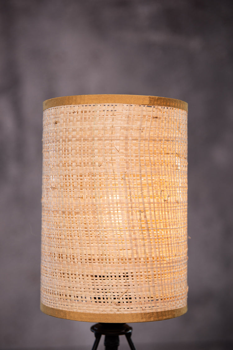 Mini Modern table Lamp With Rattan Shade
