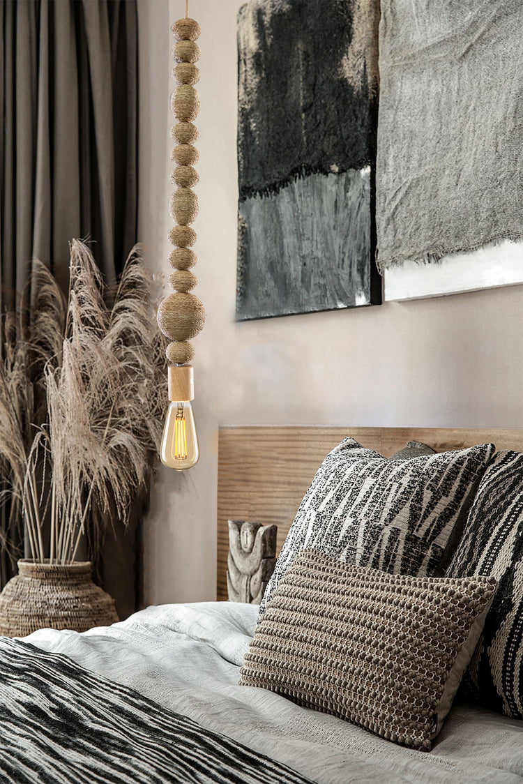 Handmade Plug In Ornament Pendant Bedside Light