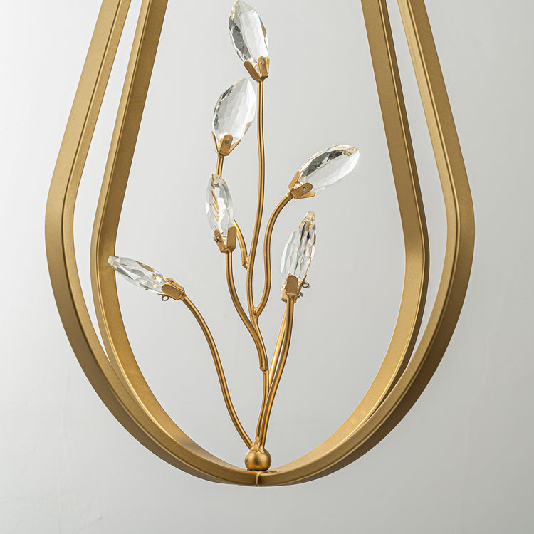 Dawana 1-Light Brushed Brass Pendant Light Bulbs Included