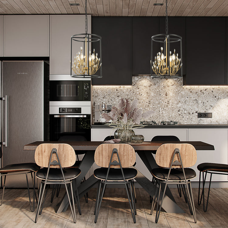 Nova 4-Light Modern Glam Crystal Chandelier