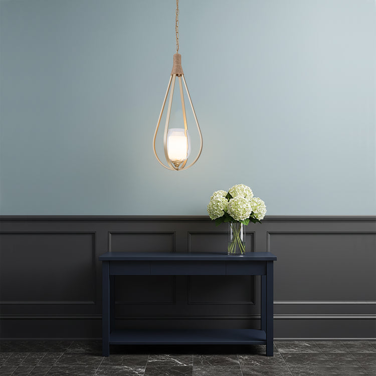 Dawana 1-Light Modern Pendant Light with Jute Accents