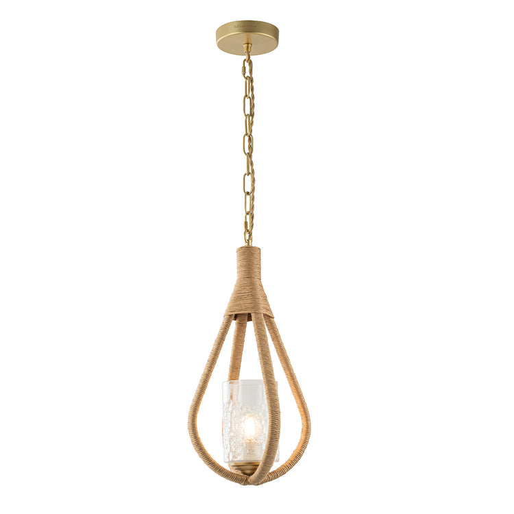 Dawana 1-Light Farmhouse Kitchen Pendant Light with Glass Shade