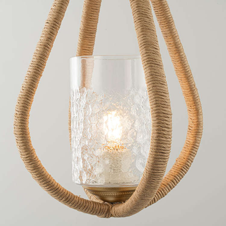 Dawana 1-Light Farmhouse Kitchen Pendant Light with Glass Shade