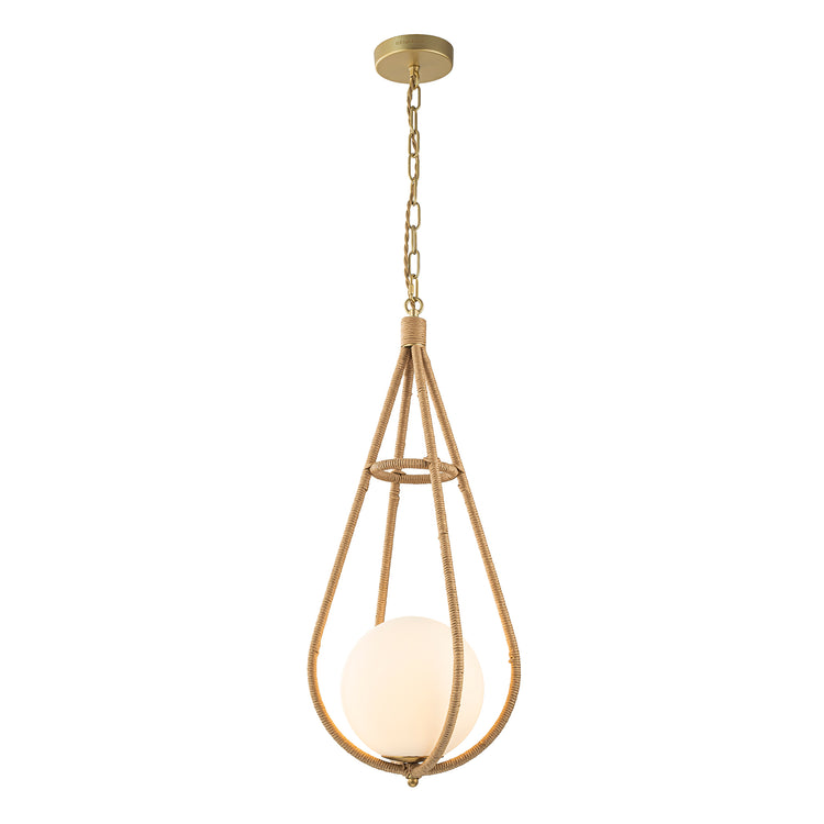 Dilana 1-Light Modern Rattan Kitchen Pendant Light