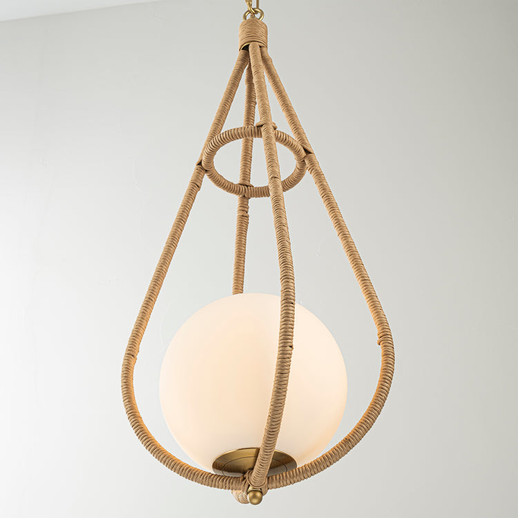 Dilana 1-Light Modern Rattan Kitchen Pendant Light