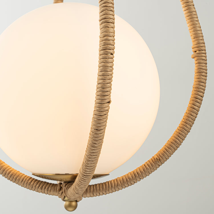 Dilana 1-Light Modern Rattan Kitchen Pendant Light