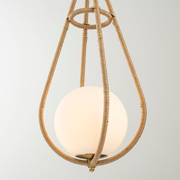 Dilana 1-Light Modern Rattan Kitchen Pendant Light