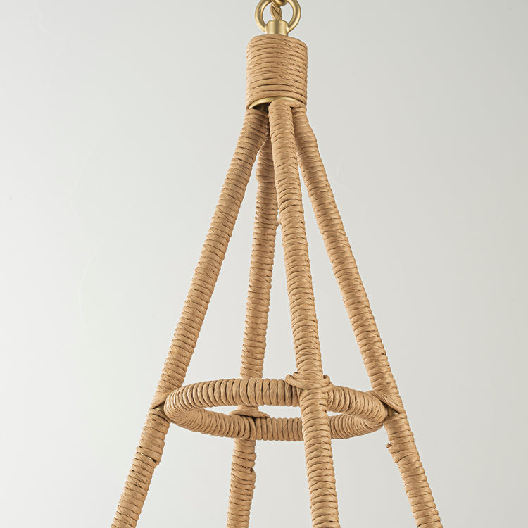 Dilana 1-Light Modern Rattan Kitchen Pendant Light