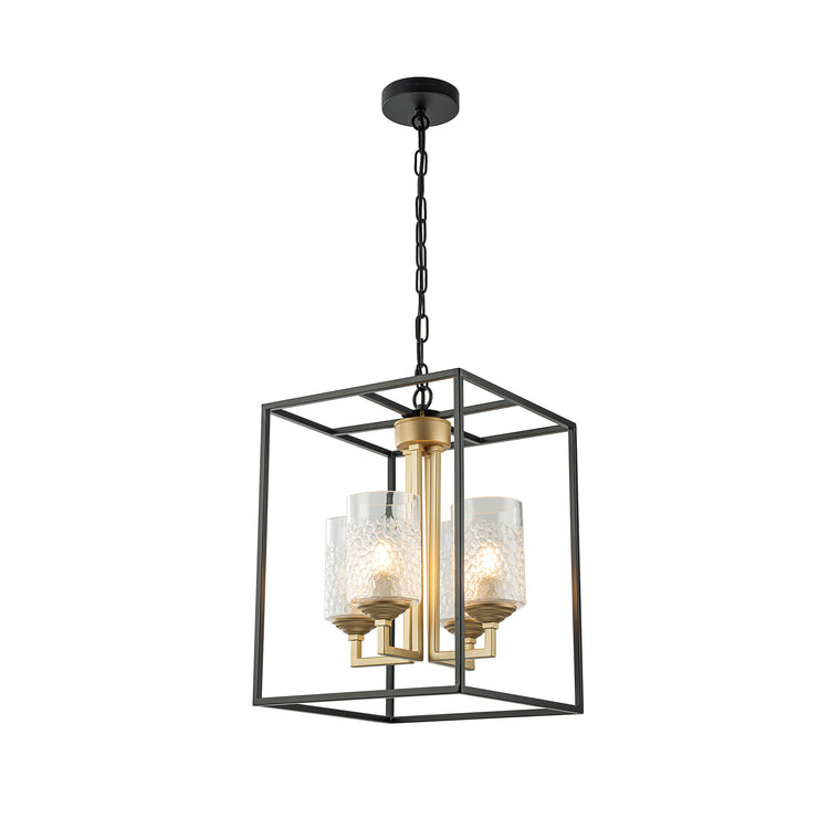 Kaia 4-Light Modern Farmhouse Lantern Chandelier