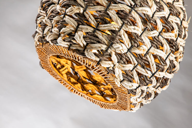 Globe Wicker Rattan Pendant Light