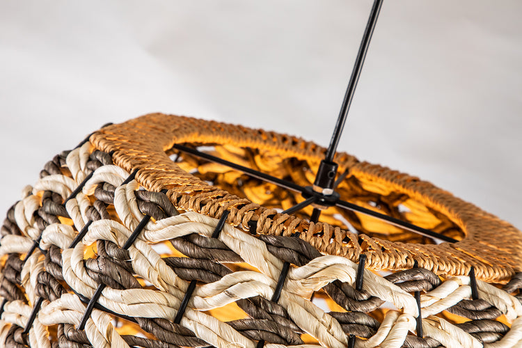 Globe Wicker Rattan Pendant Light