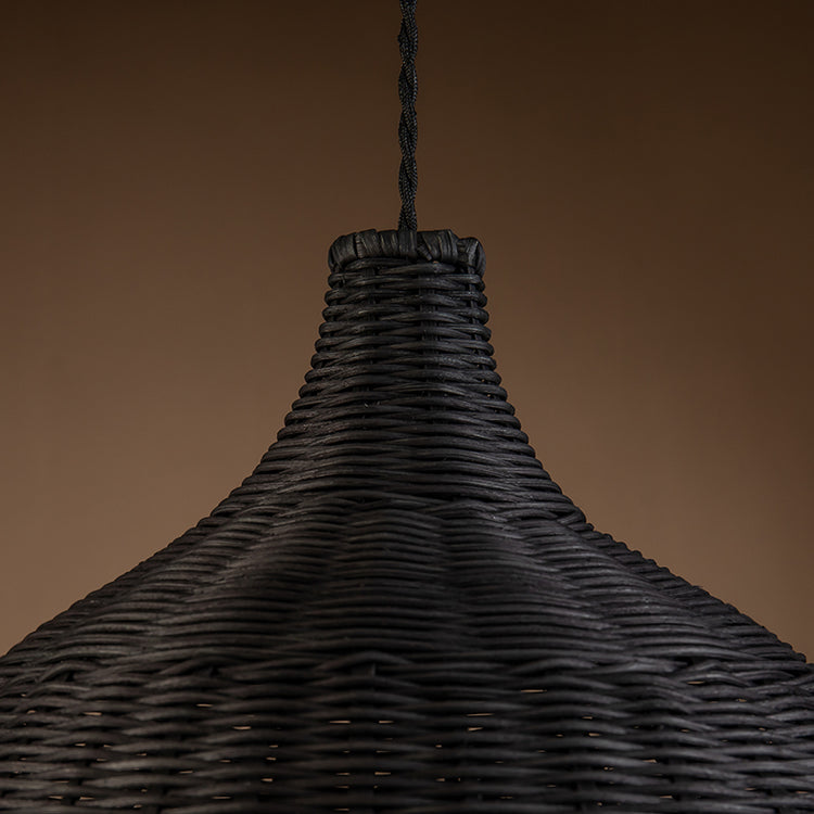 Reely Wicker Rattan Single Light Pendant