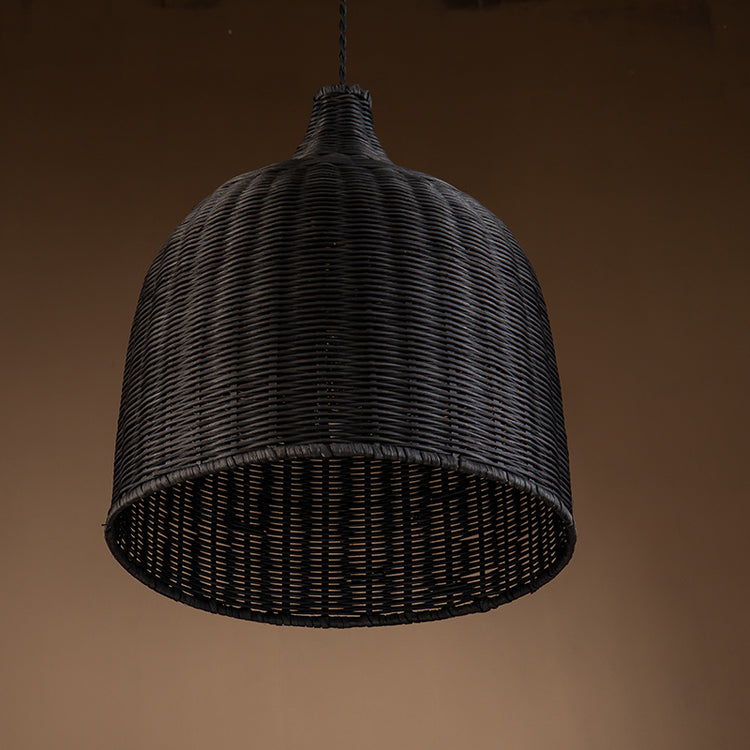 Reely Wicker Rattan Single Light Pendant