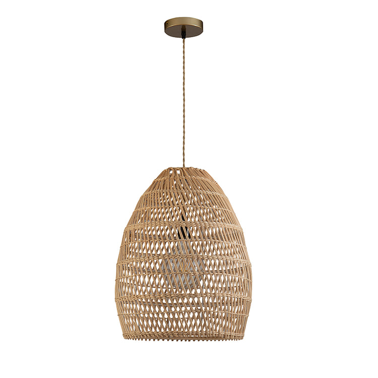 Veremund Light Bell Pendant Wicker Rattan Light