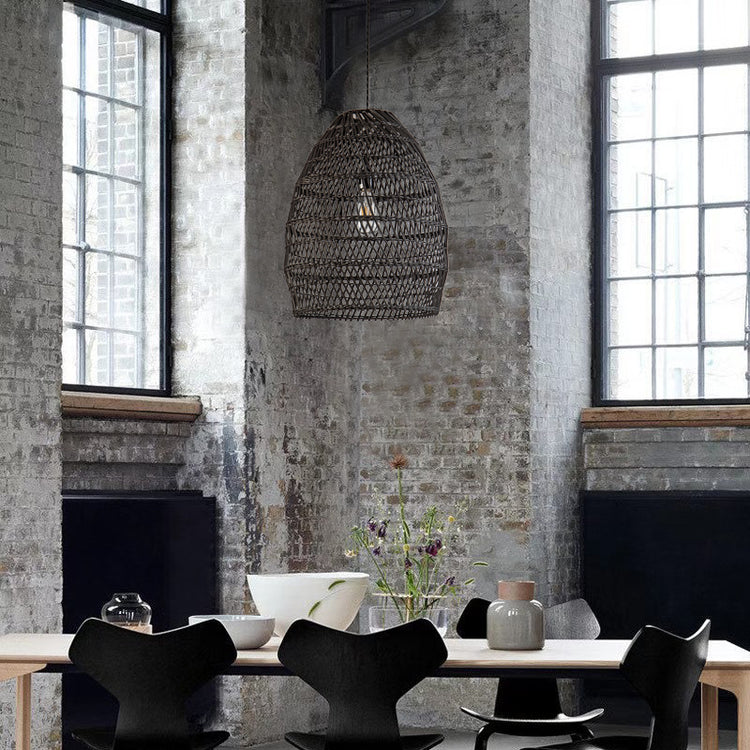 Veremund Light Bell Pendant Wicker Rattan Light
