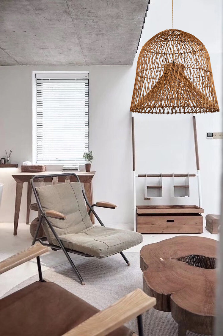 Walery Handwoven Rattan Hanging light