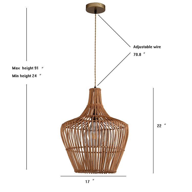 Ailsa Rattan Pendant Lamp