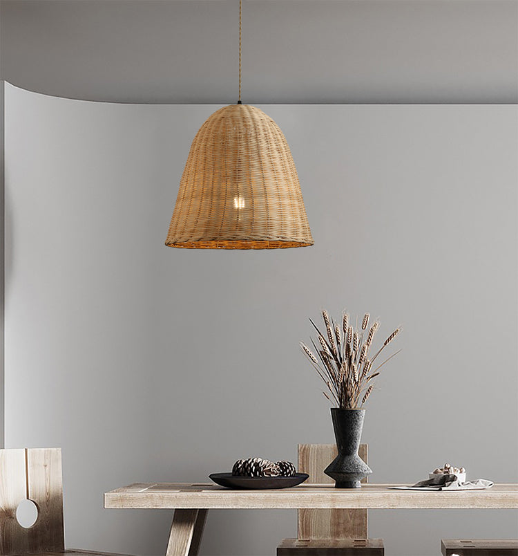 Ele Rattan Bell Pendant natural Color