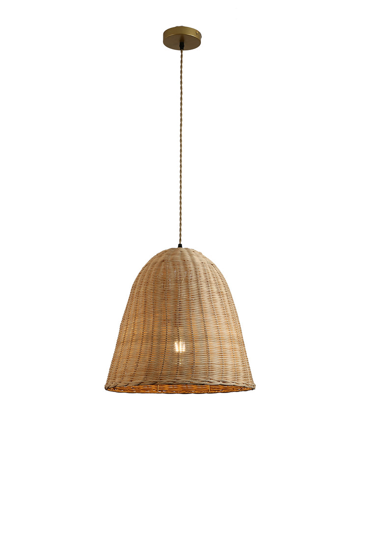Ele Rattan Bell Pendant natural Color