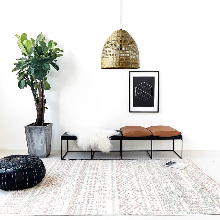 Ele Bohemian Rattan single Light Pendant Natural Color