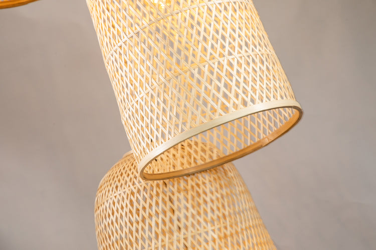 Three Lights Rattan Pendant Light