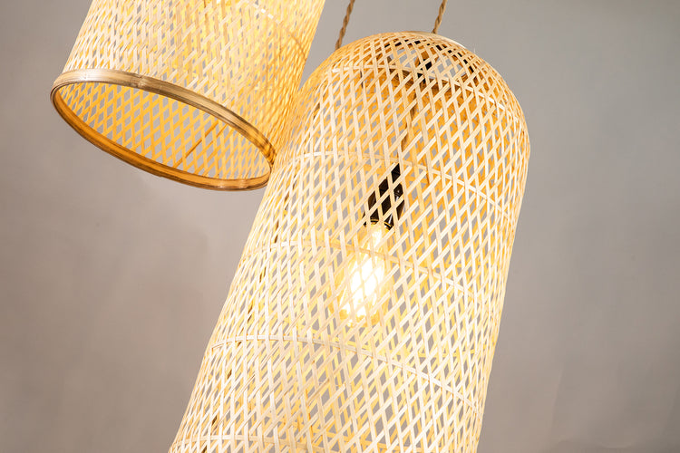 Three Lights Rattan Pendant Light