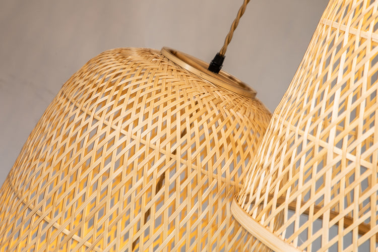 Three Lights Rattan Pendant Light