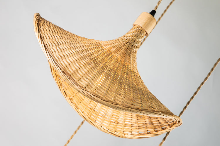 Three Lights Unique Rattan Pendant Light