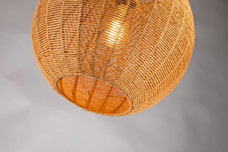 Woven Globe Shape Pendant Light