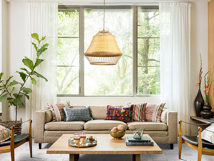 Modern Rattan Pendant Light