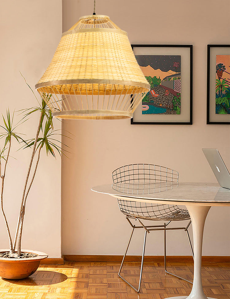 Modern Rattan Pendant Light