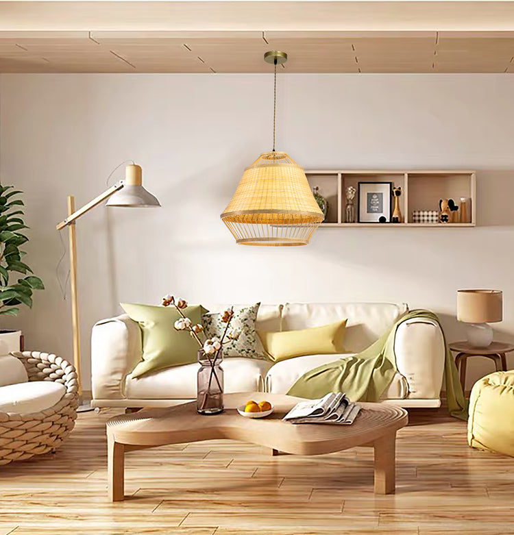 Modern Rattan Pendant Light